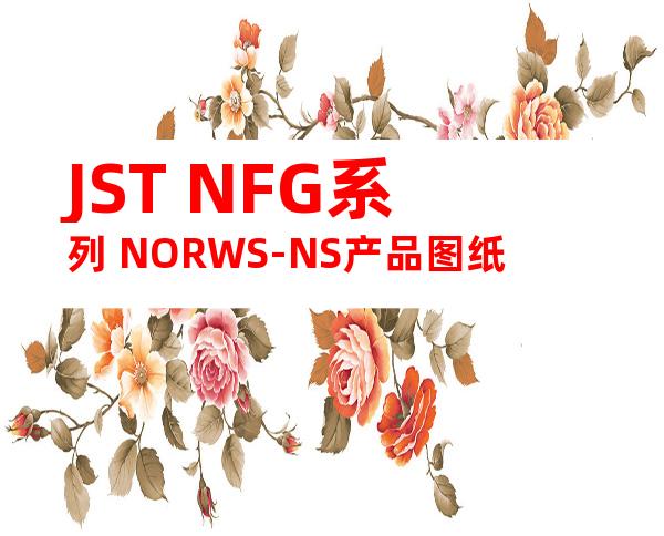 JST NFG系列 NORWS-NS产品图纸